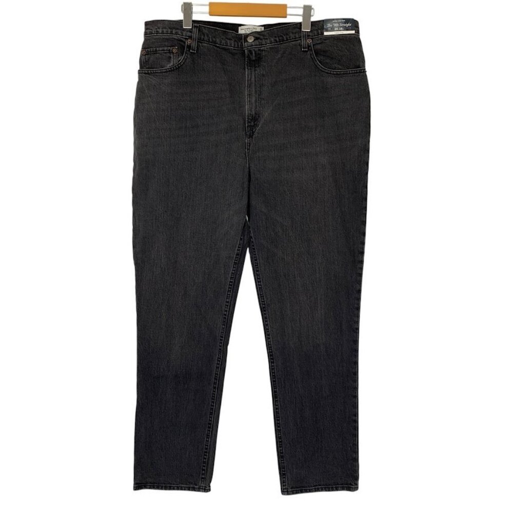 Abercrombie & Fitch Black Jeans 90s Straight Curve Love 18 Long Ultra High Rise